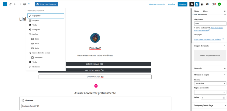 Como criar uma página de links igual ao Linktree, Lnk.Bio ou similares no WordPress