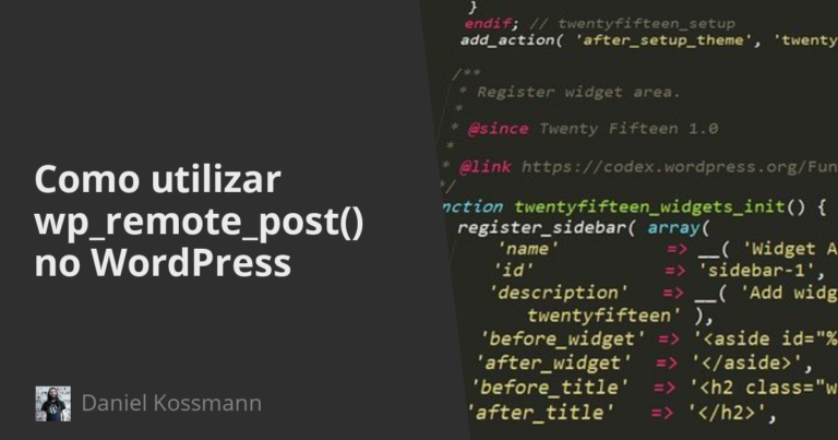 Como utilizar wp_remote_post() no WordPress