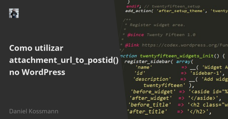 Como utilizar attachment_url_to_postid() no WordPress