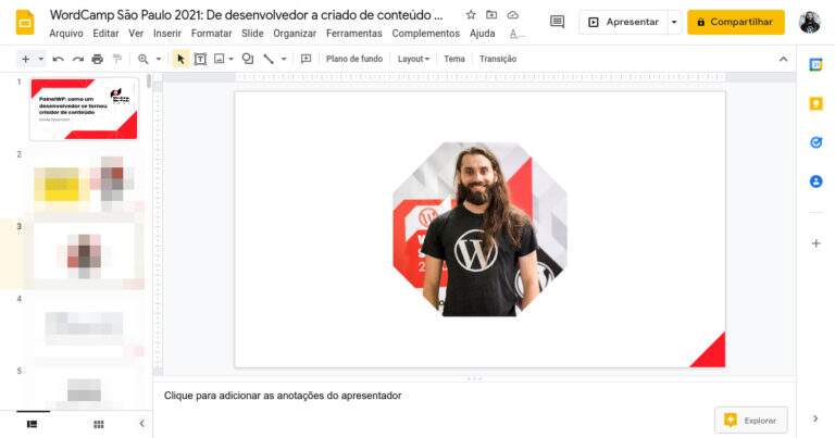 Mudar a forma de uma imagem (aplicar máscara) no Apresentações Google