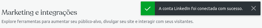 Conexão com rede social realizada com sucesso no Jetpack