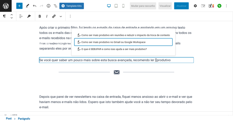 Maneiras rápidas de adicionar um link no conteúdo do WordPress