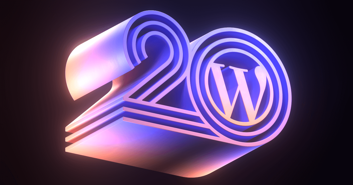 Aniversário de 20 anos do WordPress