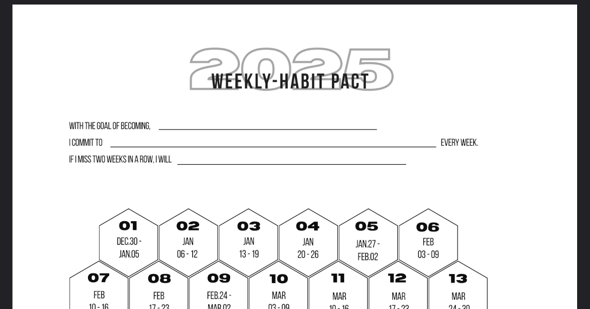 Weekly-Habit Pact (2025)