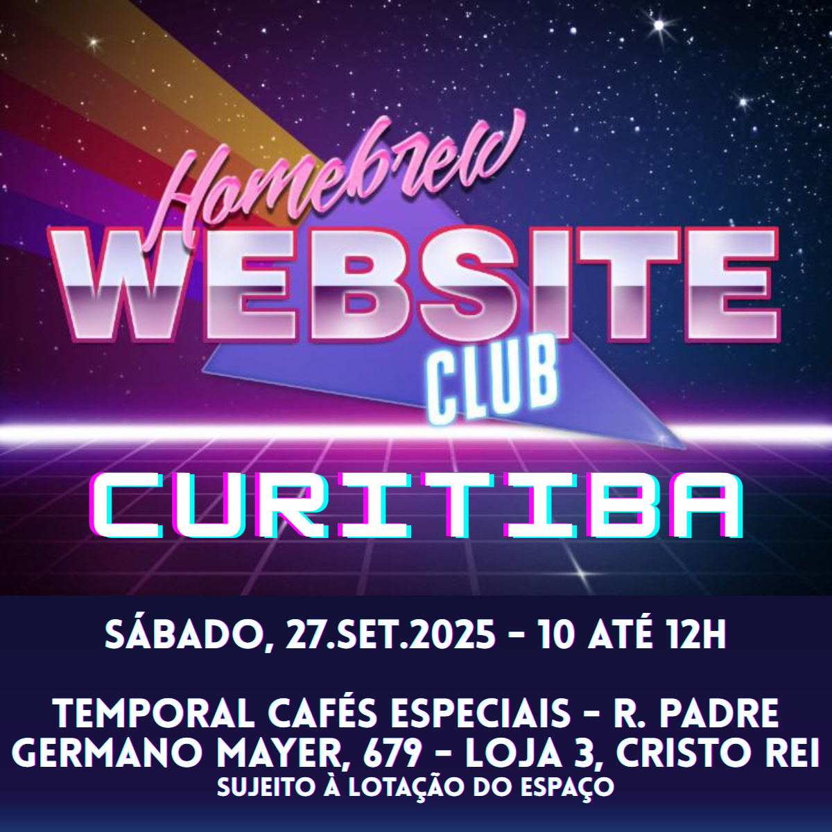 First Homebrew Website Club Curitiba meeting invitation